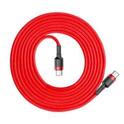 Baseus-kaapeli Cafule PD 2.0 USB-C - USB-C 2,0m 3A punainen 60W