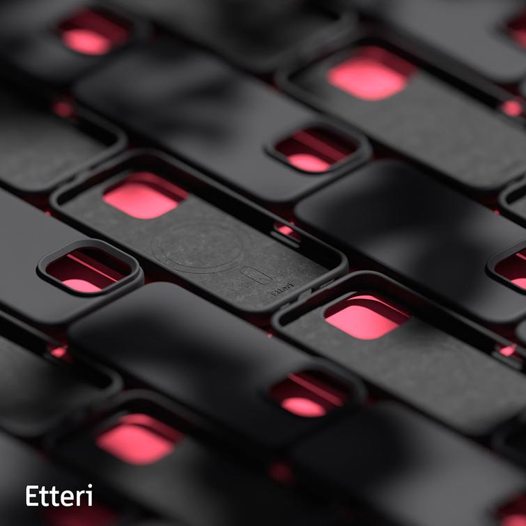 Etteri Silicone Mag case for iPhone 16 Pro Max 6,9" black