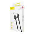 Baseus-kaapeli Cafule USB - USB-C 0,5 m 3A harmaanmusta