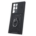 Defender Slide -suojakuori Samsung Galaxy S23 Ultralle, musta
