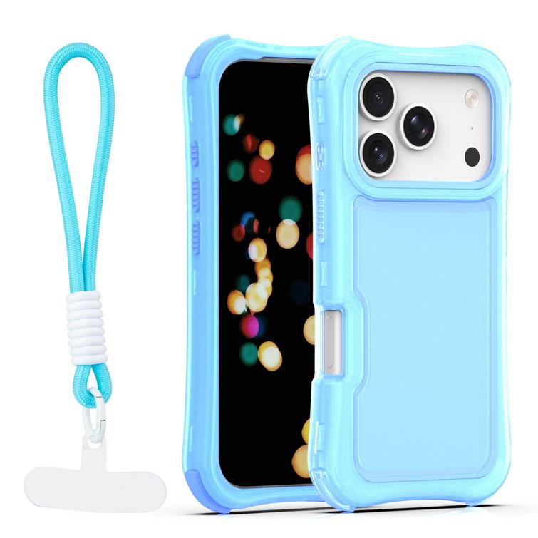 Safepop case with strap for iPhone 17 Pro Max 6,9" blue