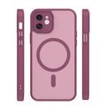 Mag Matt case for iPhone 12 6,1" maroon camera protection