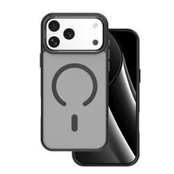 J&auml;&auml;tynyt Mag -kotelo iPhone 17 Pro / 18 Pro 6,3" musta avoin rengas