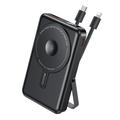 YESIDO POWERBANK YP72 10000MAH 22.5W USB-A+C + CABLE USB-C+IP, BLACK