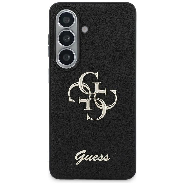 Guess case Fixed Glitter Big 4G Metal Logo for Samsung Galaxy S26 black