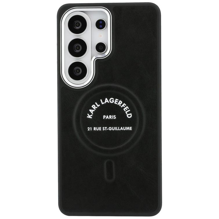 Karl Lagerfeld case Embossed Ring RSG Logo MagSafe for Samsung Galaxy S26 Ultra black