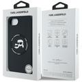 Karl Lagerfeld HC MagSafe Silicone Double Heads case for iPhone 16e Black