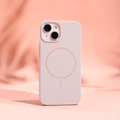 Silikoninen ohut Mag-suojakuori iPhone 12 / 12 Pro 6,1":lle, vaaleanpunainen
