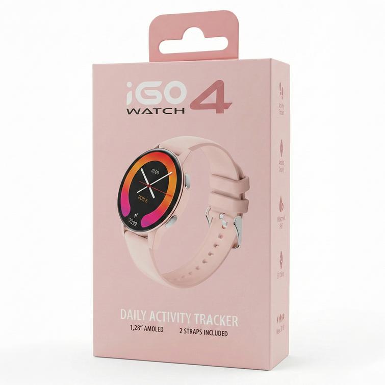 Forever iGo Watch 4! JW-600 -&auml;lykello, vaaleanpunainen
