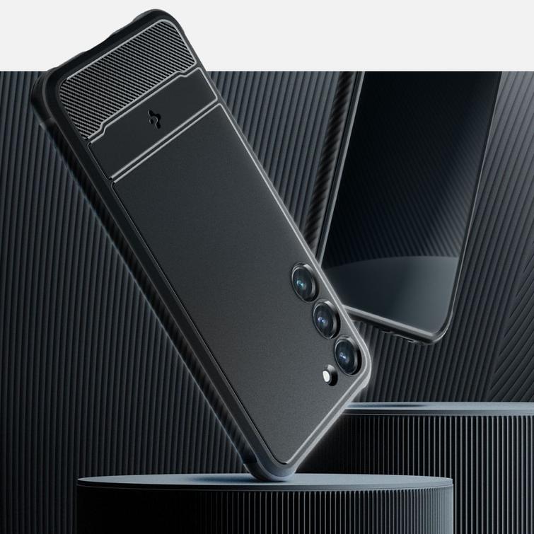 Spigen Rugged Armor -suojakuori Samsung Galaxy S23:lle mattamusta