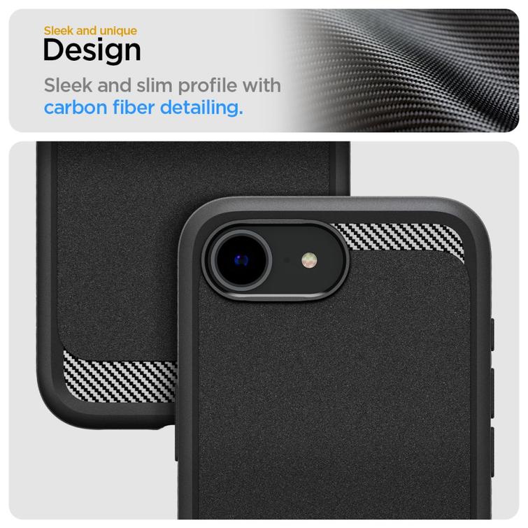 Spigen Rugged Armor MagSafe -kotelo iPhone 16E:lle, mattamusta