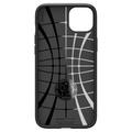 Spigen Liquid Air -suojakuori iPhone 15 6,1":lle mattamusta