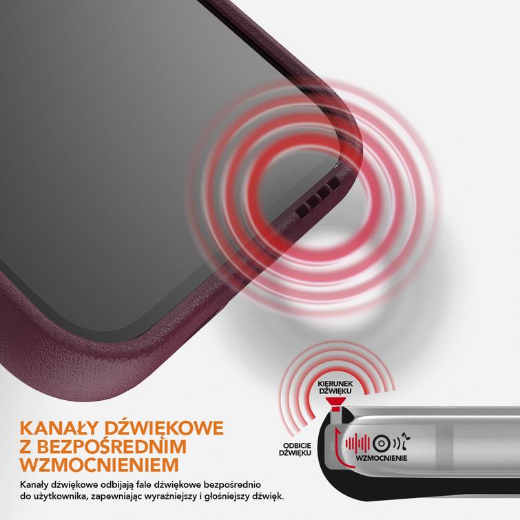 Ruma kuminen L-muotoinen suojakuori iPhone 15 Plus 6,7":lle, musta