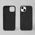 Silikoninen ohut Mag-suojakuori iPhone 16 Pro Maxille 6,9" musta