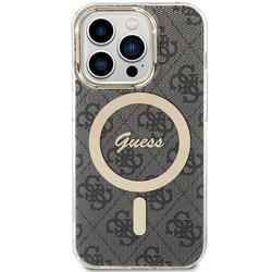 Guess iPhone 15 Pro 6,1" suojakuori GUHMP15LH4STK musta HC MAGSAFE IML 4G B