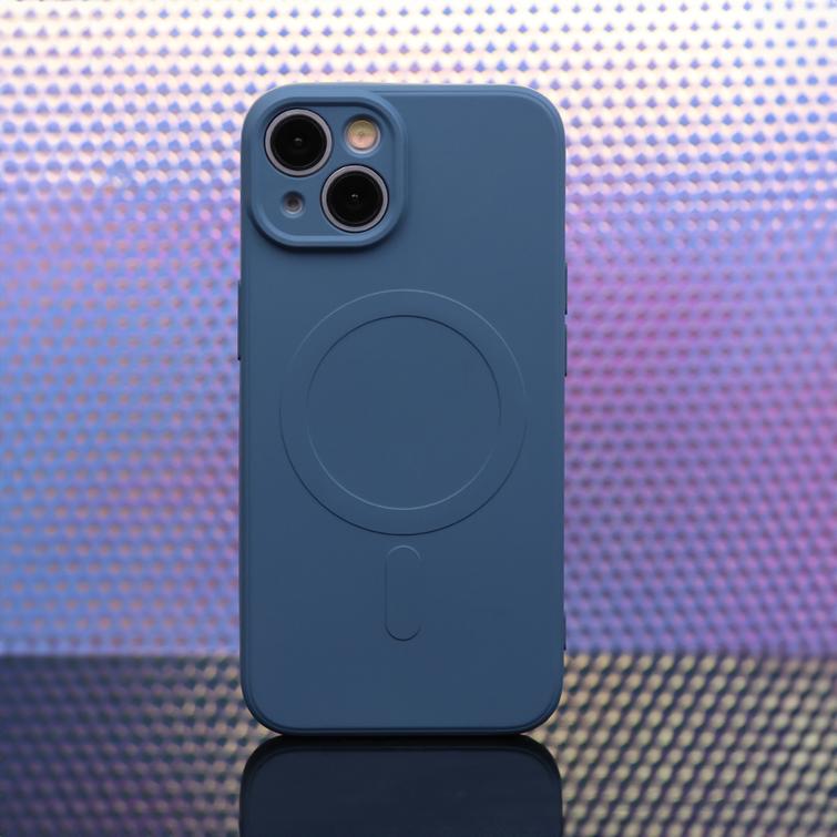 Yksinkertainen Color Mag -suojakuori Samsung Galaxy S25 Edgelle, tummansininen