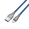 Forever Tornado USB-kaapeli - Lightning 1,0 m 3A tummansininen