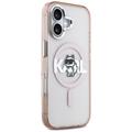 Karl Lagerfeld suojakuori iPhone 17 6,1" IML Choupette Sketch Logo MagSafe vaaleanpunainen