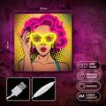 Neon ART LED POWER NAINEN keltavioletti FLA02 Forever Light