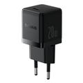 Baseus Palm Fast Charger Wall Charger 20W 1&times;USB-C EU Cluster Black