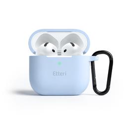 Etteri-silikonikotelo AirPods 4:lle vaaleansininen