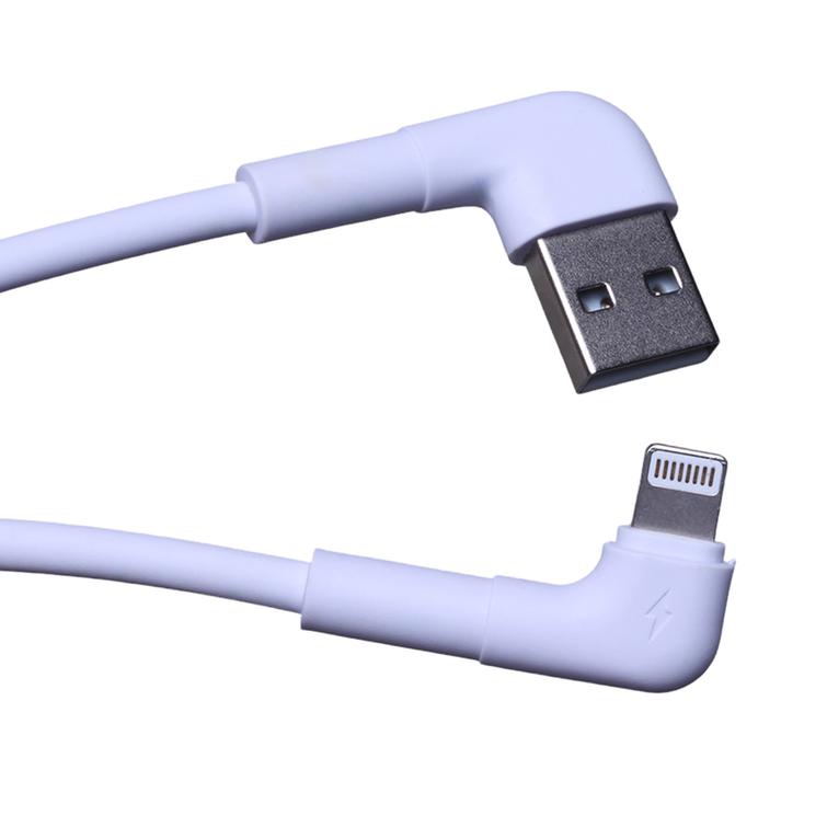 Maxlife MXUC-09 kulmakaapeli USB - Lightning 1,0 m 2,4A valkoinen