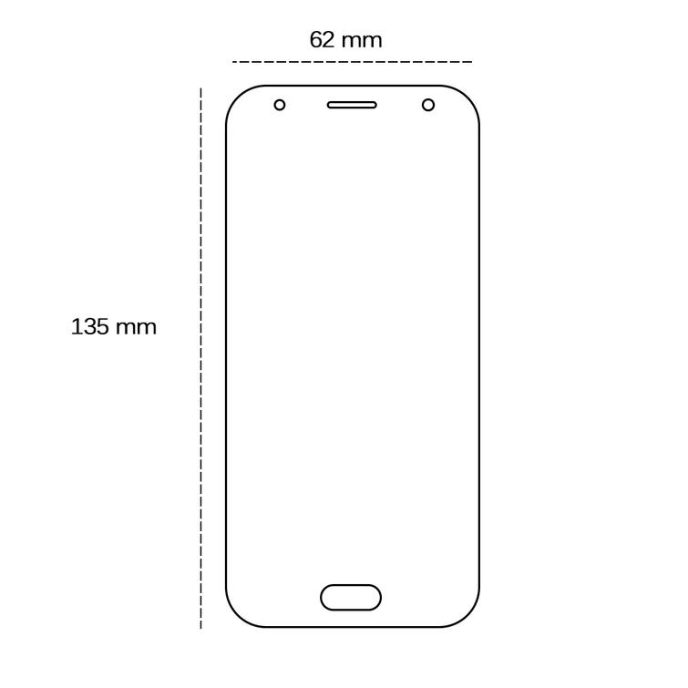 Karkaistu lasi 2,5D Samsung Galaxy J3 2017 (J330) puhelimelle
