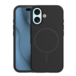 Silikoninen ohut Mag-suojakuori iPhone 17 6,3":lle, musta