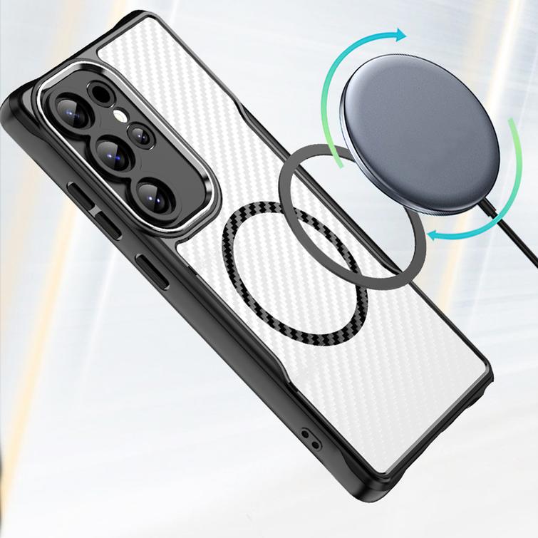 Defender Carbon Mag -suojakuori Samsung Galaxy S24 Ultralle, musta