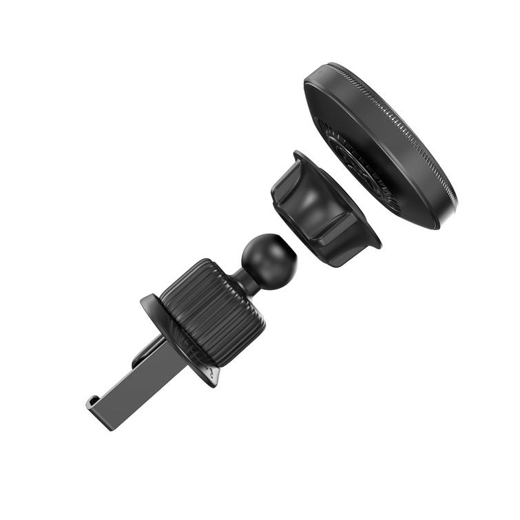 XO-autoteline magneettinen CX025 langattomalla induktiivisella laturilla 15 W musta tuuletusaukko