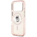 Karl Lagerfeld suojakuori iPhone 17 Pro 6,3" IML Choupette Sketch Logo MagSafe vaaleanpunainen