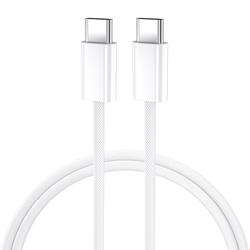 BWOO-kaapeli USB-C - USB-C 1m 60W iPhone 15:lle BO-X284 valkoinen
