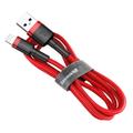 Baseus-kaapeli Cafule USB - Lightning 2,0 m 1,5A puna-punainen