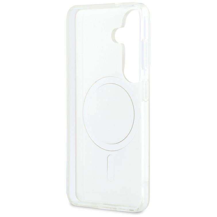 Karl Lagerfeld case IML Peekaboo Karl&Choupette MagSafe for Samsung Galaxy S26 Plus transparent