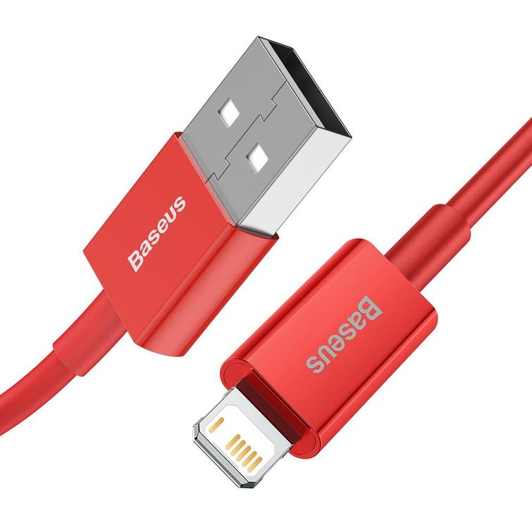 Baseus Superior USB - Lightning -kaapeli 1,0 m 2,4A punainen