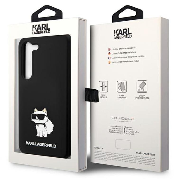 Karl Lagerfeld case for Samsung Galaxy S24 KLHCS24SSNCHBCK black HC SILICONE NFT CHOUPETTE