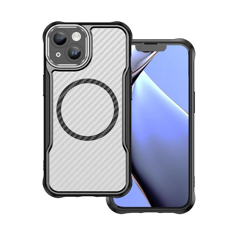 Defender Carbon Mag -suojakuori iPhone 13 6,1":lle, musta