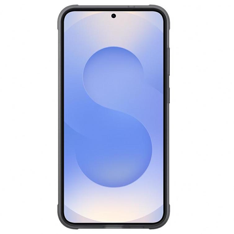 Samsung Flipsuit -kest&auml;v&auml; suojakuori Samsung Galaxy S25+:lle, musta