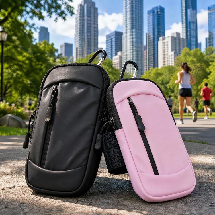 Multifunctional sports phone bag 2in1 pink
