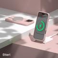 Etteri Silicone Mag kotelo iPhone 16 Prolle 6,3" vaaleanpunainen