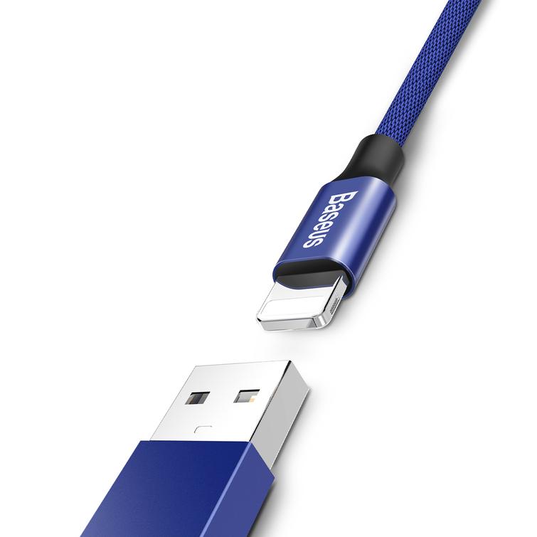 Baseus Yiven USB-Lightning-kaapeli 1,2 m 2A tummansininen