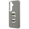 Karl Lagerfeld case Saffiano Double Heads Metal for Samsung Galaxy S26 silver
