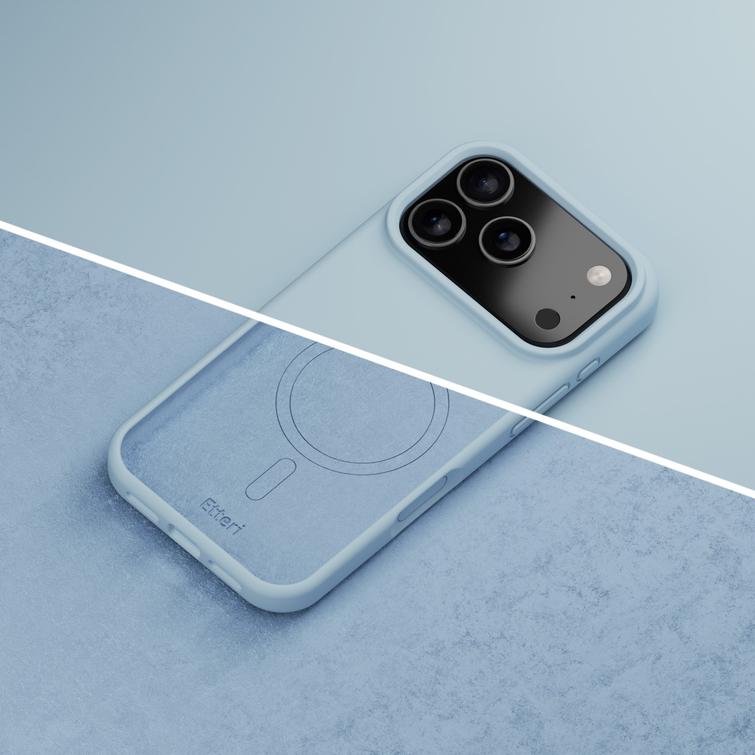 Etteri Silicone Mag -suojakuori iPhone 17 Pro Maxille, vaaleansininen