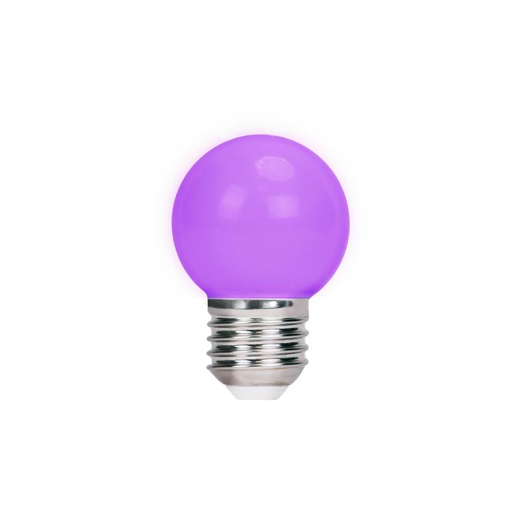 Forever Light LED Bulb E27 G45 2W 230v purple 5pcs