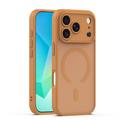 Mag Matt ruskea tarkkuusaukolla kuori iPhone 17 Pro Max / 18 Pro Max 6,9'' -mallille