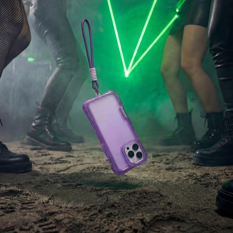 Safepop case with strap for iPhone 17 Pro 6,3" purple