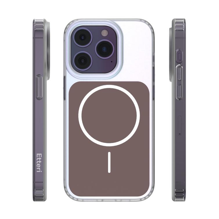 Etteri Hidden Pearl case for iPhone 14 Pro 6,1" brown