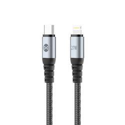 Forever Braix USB-C - Lightning-kaapeli 1,0 m 27W musta