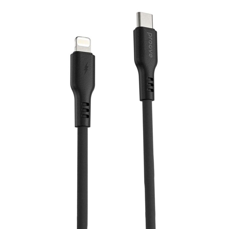 Proove Rebirth USB-C - Lightning-kaapeli 1m 27W musta