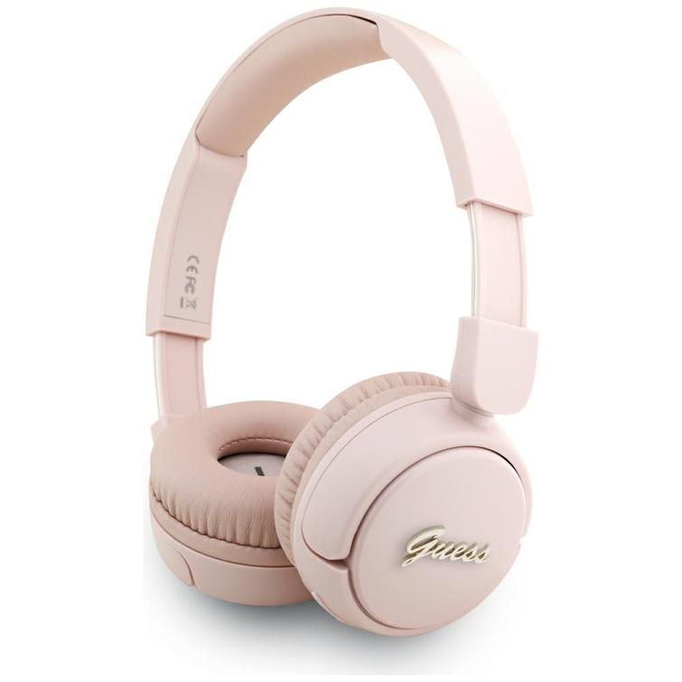 Guess langattomat kuulokkeet BT HEADPHONES SCRIPT METAL LOGO pinkki